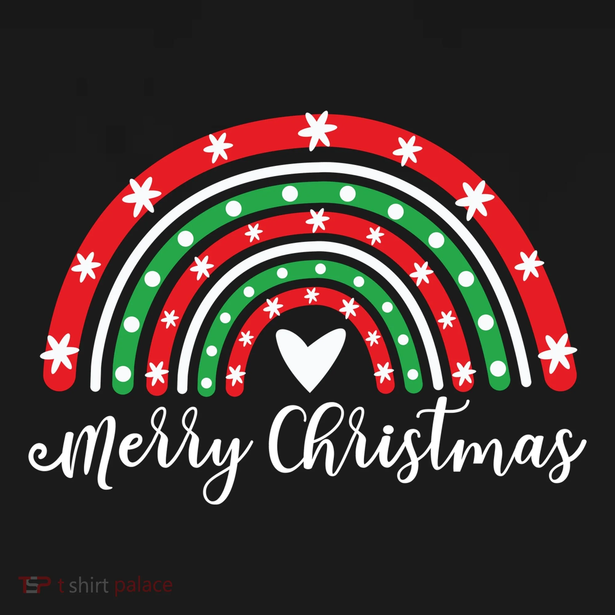 Merry Christmas Rainbow Kids T-Shirt