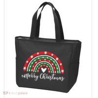 Merry Christmas Rainbow Tote Bag thumb 3