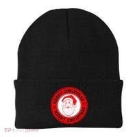 Merry Christmas Santa Claus Distressed Stamp of Approval Beanie thumb 0