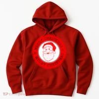 Merry Christmas Santa Claus Distressed Stamp of Approval Hoodie thumb 0