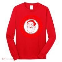 Merry Christmas Santa Claus Distressed Stamp of Approval Long Sleeve Shirt thumb 0