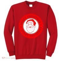 Merry Christmas Santa Claus Distressed Stamp of Approval Sweatshirt thumb 0
