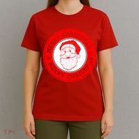 Merry Christmas Santa Claus Distressed Stamp of Approval T-Shirt thumb 4