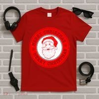 Merry Christmas Santa Claus Distressed Stamp of Approval T-Shirt thumb 5