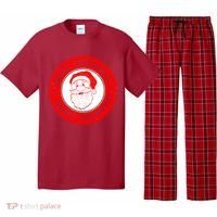 Merry Christmas Santa Claus Distressed Stamp of Approval Pajama Set thumb 0