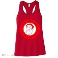 Merry Christmas Santa Claus Distressed Stamp of Approval Women's Tank Top thumb 0