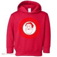 Merry Christmas Santa Claus Distressed Stamp of Approval Toddler Hoodie thumb 0