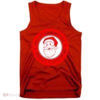 Merry Christmas Santa Claus Distressed Stamp of Approval Tank Top thumb 0
