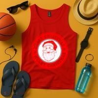 Merry Christmas Santa Claus Distressed Stamp of Approval Tank Top thumb 4