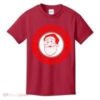 Merry Christmas Santa Claus Distressed Stamp of Approval Kids T-Shirt thumb 0