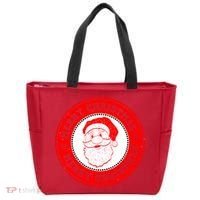 Merry Christmas Santa Claus Distressed Stamp of Approval Tote Bag thumb 0