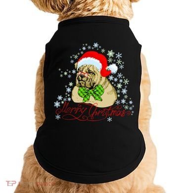 Merry Christmas Santa Pug Doggie Tank