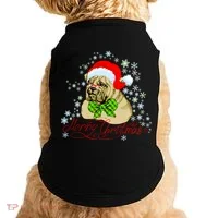 Merry Christmas Santa Pug Doggie Tank thumb 0