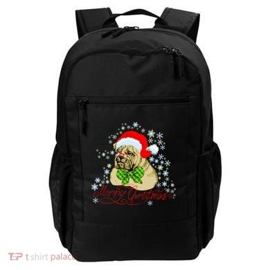 Merry Christmas Santa Pug Backpack
