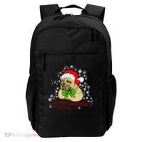 Merry Christmas Santa Pug Backpack thumb 0