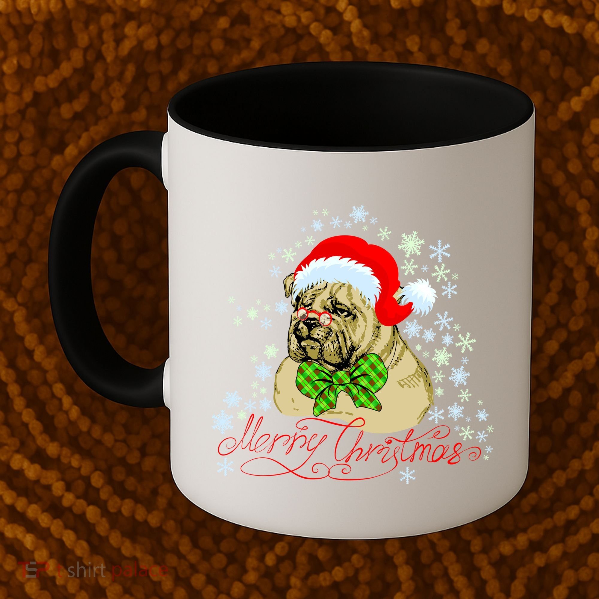 Merry Christmas Santa Pug Coffee Mug
