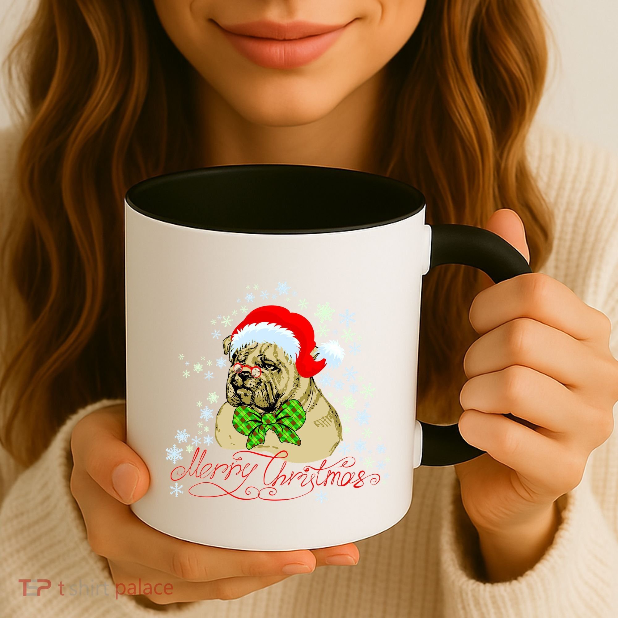 Merry Christmas Santa Pug Coffee Mug