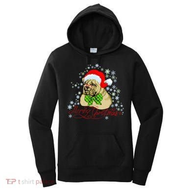 Merry Christmas Santa Pug Women's Hoodie