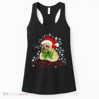Merry Christmas Santa Pug Women's Tank Top thumb 0