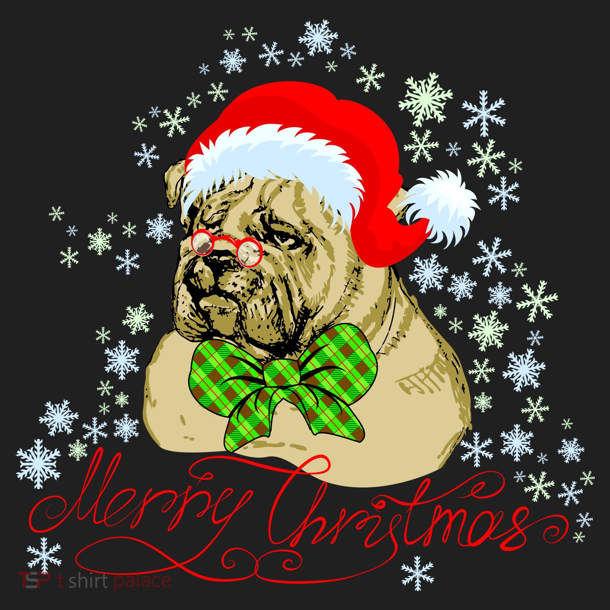 Merry Christmas Santa Pug Hat