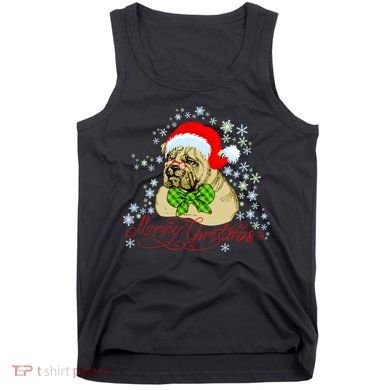 Merry Christmas Santa Pug Tank Top