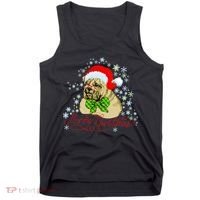 Merry Christmas Santa Pug Tank Top thumb 0