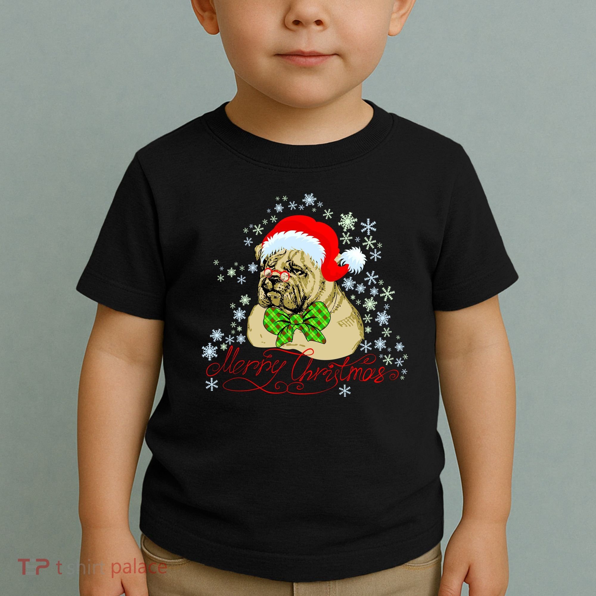 Merry Christmas Santa Pug Toddler T-Shirt