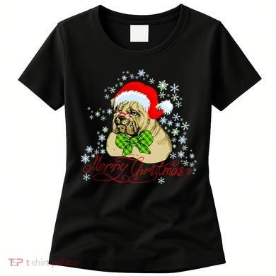 Merry Christmas Santa Pug Women's T-Shirt