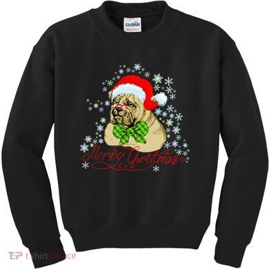 Merry Christmas Santa Pug Kids Sweatshirt