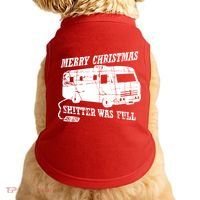 Merry Christmas Shitter Was Full Doggie Tank thumb 0
