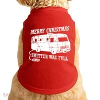 Merry Christmas Shitter Was Full Doggie Tank thumb 0