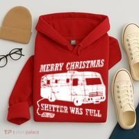 Merry Christmas Shitter Was Full Hoodie thumb 4