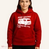 Merry Christmas Shitter Was Full Hoodie thumb 5
