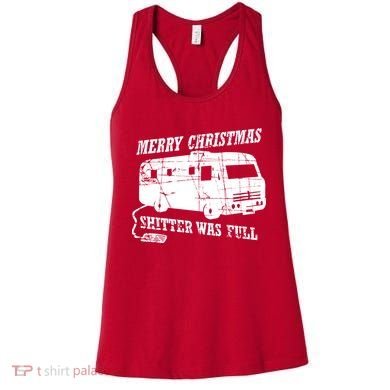 Merry Christmas Shitter Was Full Women's Tank Top