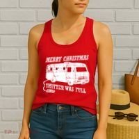 Merry Christmas Shitter Was Full Women's Tank Top thumb 2