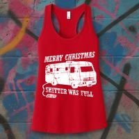 Merry Christmas Shitter Was Full Women's Tank Top thumb 3