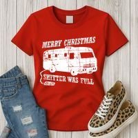 Merry Christmas Shitter Was Full Women's T-Shirt thumb 3