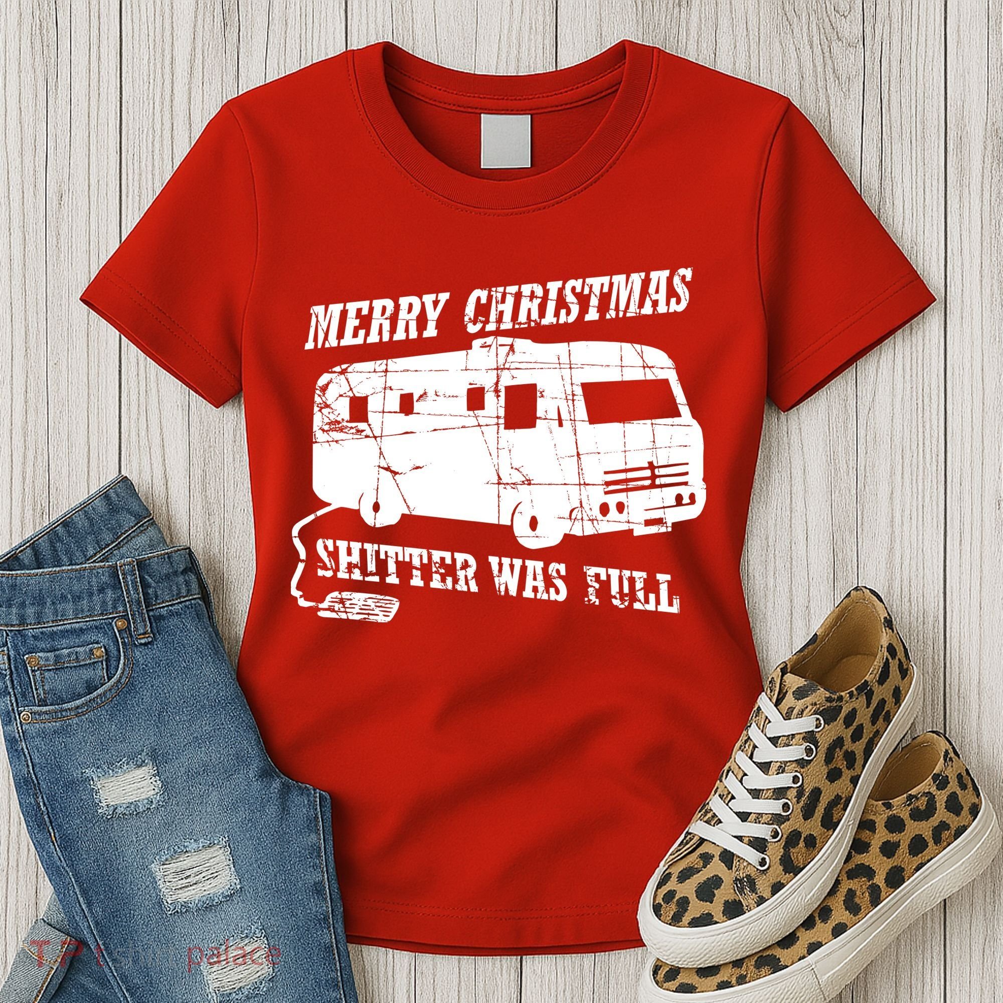 Merry Christmas Shitter Was Full Women's T-Shirt