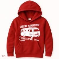 Merry Christmas Shitter Was Full Kids Hoodie thumb 0