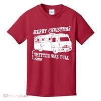 Merry Christmas Shitter Was Full Kids T-Shirt thumb 0