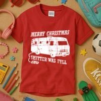 Merry Christmas Shitter Was Full Kids T-Shirt thumb 3