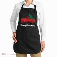 Merry Christmas Tree and Truck Apron thumb 2