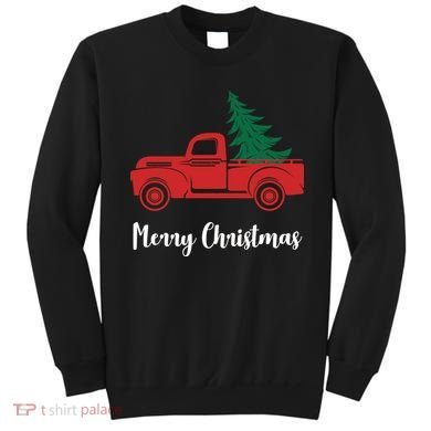 Merry Christmas Tree and Truck Sweatshirt