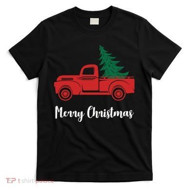 Merry Christmas Tree and Truck T-Shirt