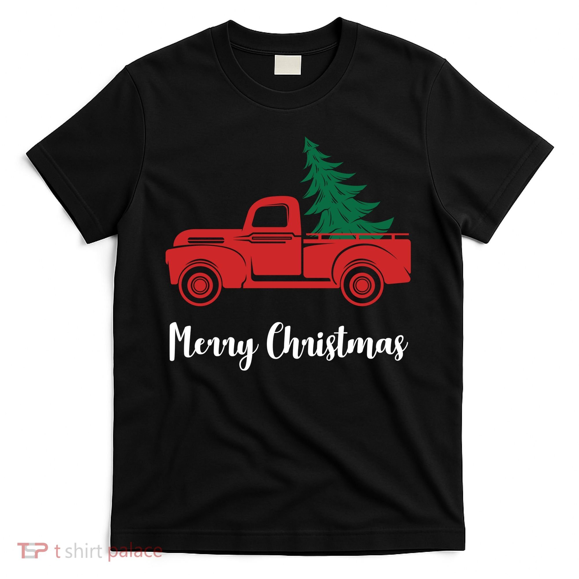 Merry Christmas Tree and Truck T-Shirt