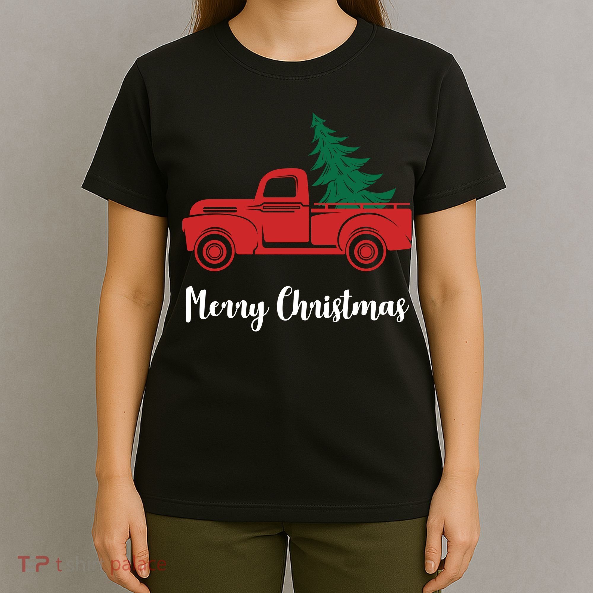 Merry Christmas Tree and Truck T-Shirt