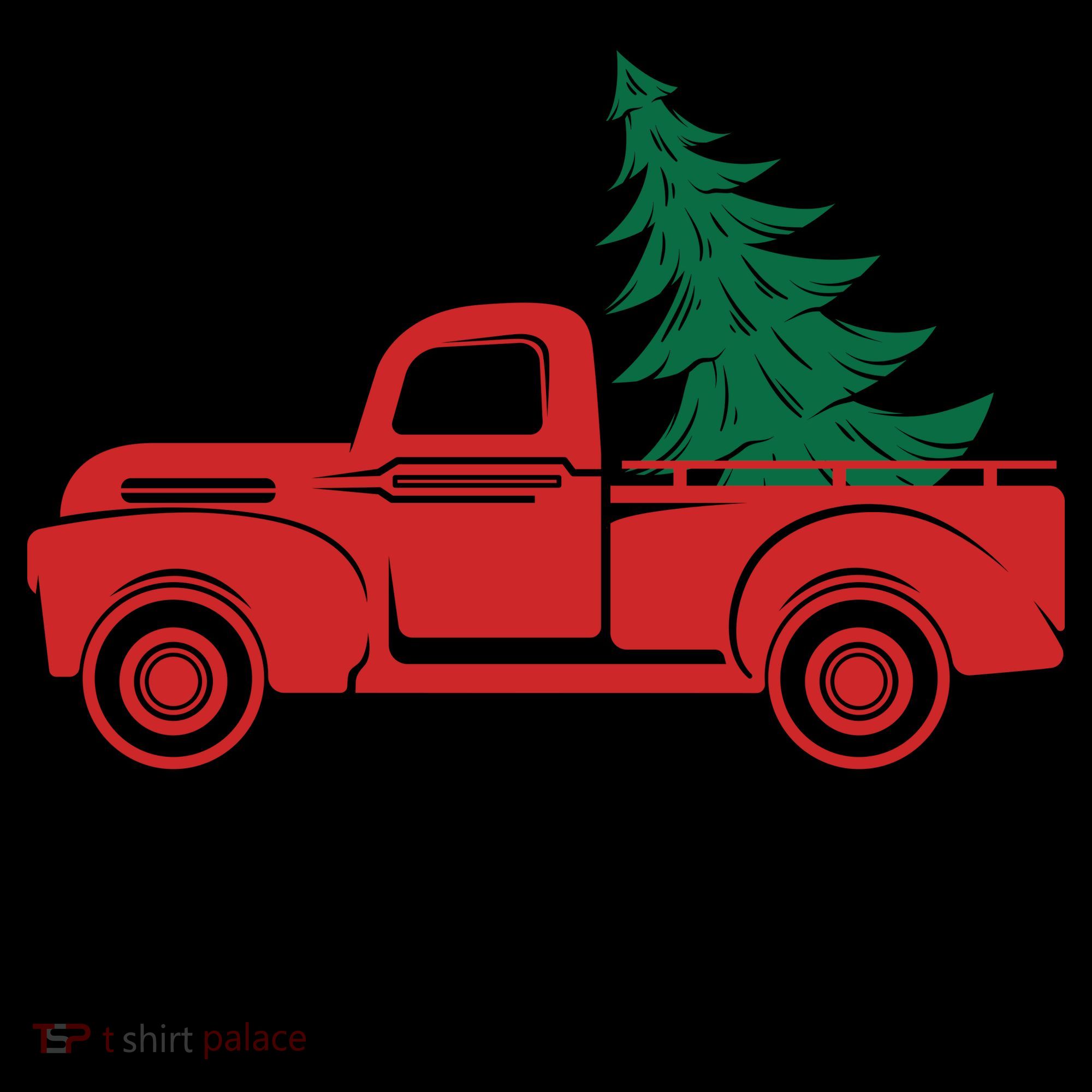 Merry Christmas Tree and Truck Coffee Mug