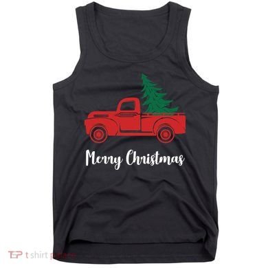 Merry Christmas Tree and Truck Tank Top