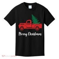 Merry Christmas Tree and Truck Kids T-Shirt thumb 0
