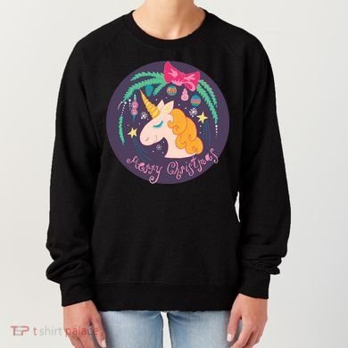 Merry Christmas Unicorn Women's Sweatshirt